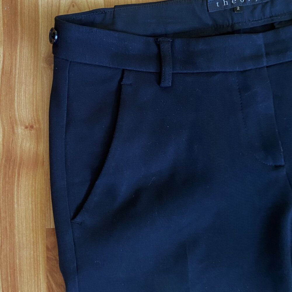 Theory Solid black pants with ankle zip - Picture 5 of 14